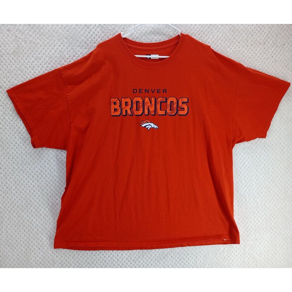 Denver Broncos Men's 3XL NFL Team Apparel Orange Short Sleeve Cotton T-Shirt